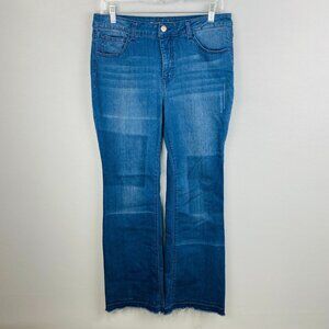 My Wonder Collection Renee Greenstein Jeans Women's Size 12 Patchwork Front